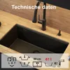 QUADRON Spülbecken 1-Becken Spüle | Größe: 70 x 37 x 23,5 Produktbild-Vorschau 2