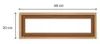 Molded Frame - NORDLINGER PRO - 20 x 60 cm - 42 x 14 mm Anteprima dell’immagine prodotto 3
