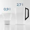 Wessper D3 SLIM waterfilterkan, 2,7 liter, zwart, met Productafbeelding-voorbeeld 5