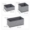 Relaxdays Schubladen Organizer, 6-teiliger Wäscheorganizer Produktbild-Vorschau 4