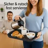 6 x Serviertablett Frühstückstablett Gastro Rutschfest Produktbild-Vorschau 5