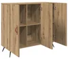 Buffet vidaXL en chêne Artisan 89,5 x 34 x 80 cm, aggloméré Voir les images du produit 4