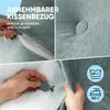 Björn&Schiller Rückenkissen türkis-grau, 200 cm - Produktbild-Vorschau 5