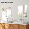 S'AFIELINA Miroir de salle de bain avec étagère 60 × 45 × Voir les images du produit 2