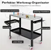 COSTWAY Mobiler Schweißtisch 92x46 cm, Schweißwerkbank mit Produktbild-Vorschau 5