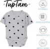TupTam Baby Jungen Kurzarm Wickelbody Baumwolle Body 5er Produktbild-Vorschau 2