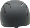 The back view of a black riding helmet. Produktbild-Vorschau
