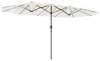 Outsunny Doppelsonnenschirm 436 x 260 cm UV Schutz Stahl Produktbild-Vorschau 1