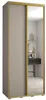 Kleiderschrank INDIRA 3 - 110/60 cm, Kaschmir/Gold Produktbild-Vorschau 2