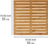 WENKO Baderost Indoor Outdoor Bambus Vorleger 50x50 cm Produktbild-Vorschau 4