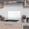 DEQORI Küchenrückwand Glas 60x40 cm 'Weiß' Spritzschutz Bad Produktbild-Vorschau 2