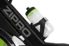 A close-up view of a water bottle holder attached to a black exercise bike frame. Podgląd zdjęcia produktu