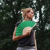 Fächer - Wedel - faltbarer Fächer - Handfächer - grün Produktbild-Vorschau 6