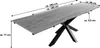 Baumkantentisch Akazie stonefarben 160 (260) x 90 cm Produktbild-Vorschau 7
