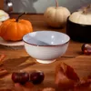 HOMLA Miska NAVIA granatowa z brązową obwódką 12 cm Podgląd zdjęcia produktu 5