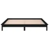 vidaXL Massivholzbett mit LEDs Schwarz 140x190 cm Produktbild-Vorschau 5