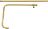 A brass shower arm and a horizontal brass pipe are shown against a white background. Náhled obrázku produktu