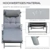 Outsunny Sonnenliege Strandliege Gartenliege Klappbar Produktbild-Vorschau 7
