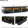 Merax Lowboard TV-Schrank in Marmor-Optik, Modernes Produktbild-Vorschau 8