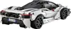 A white and black Lego-style sports car is shown from a rear-side angle against a white background. Produktbild-Vorschau