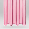 A close-up view of a pink sheer curtain with vertical pleats. Produktbild-Vorschau