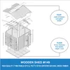 TIMBELA M149 - H232x253x263/4m2, große multifunktionale Produktbild-Vorschau 7