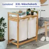 Lumaland 08472, 60 l, Rechteckig, Bambus, Baumwolle, Produktbild-Vorschau 2