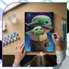 EDIBAZZAR | Schilderij op canvas om zelf in te kleuren, met Productafbeelding-voorbeeld 10