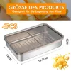 4er Set Edelstahl Vorratsdosen ,800ml Frischhaltedose Mit Produktbild-Vorschau 4