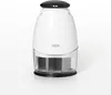 A white and black manual food chopper with a clear container, shown against a white background. Produktbild-Vorschau