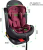 A child car seat with dimensions indicated by green arrows and numbers. Produktbild-Vorschau