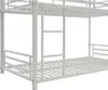 Dreifach-Etagenbett 3 x 90 x 190 cm - Metall - Weiß - Produktbild-Vorschau 4