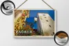 Blechschild Reise 18x12cm Zagreb Kroatien Lotrscak Turm Produktbild-Vorschau 2