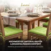 Lavea® Sitzkissen 40x40 cm - 8er Set,  mit Stoffbändern – Produktbild-Vorschau 5
