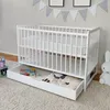 Babybett 60x120 cm mit Schublade Kinderbett Gitterbett Produktbild-Vorschau 1