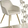 tectake® Esszimmerstuhl Marilyn gepolstert, in Samtoptik 58 Produktbild-Vorschau 1