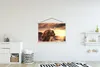 MuchoWow® Textilposter Schottisches Hochlandrind - Sonne - Produktbild-Vorschau 2