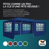 CASARIA® Tonnelle de jardin Rimini bleu 3x6m avec toile Voir les images du produit 2