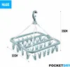 POCKETDRY Sockentrockner 32 Sockenklammern Wäschekrake Produktbild-Vorschau 6