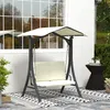 Balançoire hollywoodienne Outsunny avec toit solaire Voir les images du produit 10