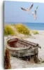 Bild auf Leinwand - Leinwandbild - Einteilig - Strand Möwen Produktbild-Vorschau 1
