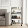 Sekey Küchenwagen schmal Nischenregal mit Rollen 20cm breit Produktbild-Vorschau 7