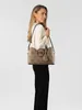 Beige Janie Handtasche mit Logo und verstellbarem Produktbild-Vorschau 5