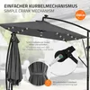 ML-Design Ampelschirm Ø330cm mit LED Solar Anthrazit Alu Produktbild-Vorschau 3