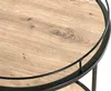 HAKU Beistelltisch auf Rollen Servierwagen eiche, schwarz - Produktbild-Vorschau 4