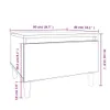 vidaXL Table d'appoint noire 50x46x35 cm Bois composite Voir les images du produit 8