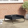 vidaXL Hundebett Schwarz 75 x 75 x 30 cm Stahl Produktbild-Vorschau 2
