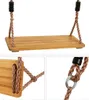 Gartenschaukel Holz Kinder - 40x16 Holzschaukel - Schaukel Produktbild-Vorschau 5