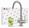 VANTO INOX 3-Wege-Wasserhahn C-Auslauf – Küchenarmatur Produktbild-Vorschau 1