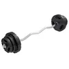 GORILLA SPORTS® Hantelset - 25 kg, SZ Curlstange 120 cm, Produktbild-Vorschau 1